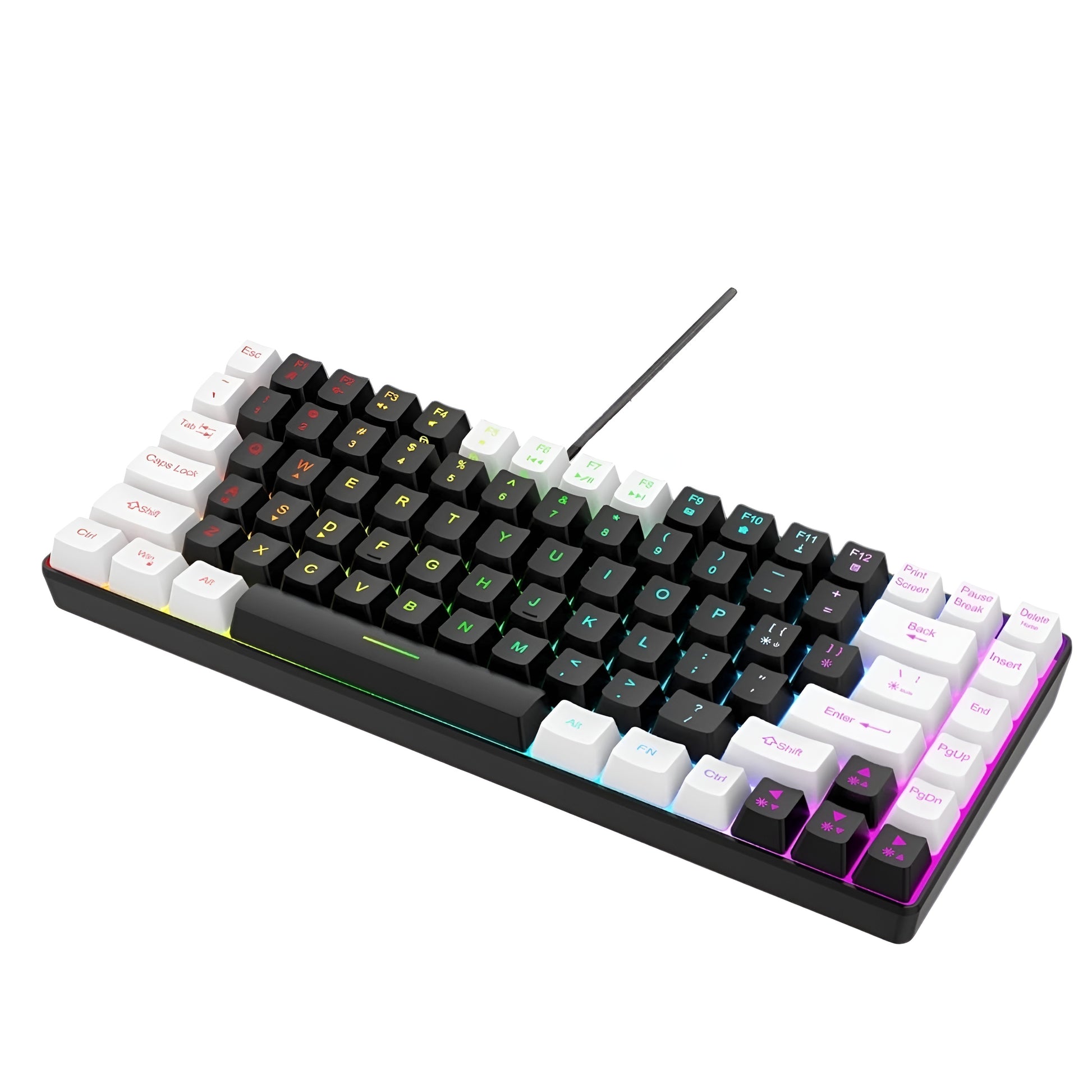 Obsidian Frost – 84-Key RGB Gaming Keyboard - LitxGaming