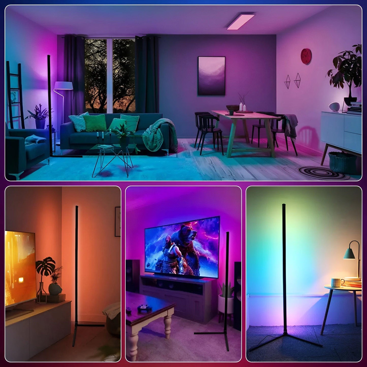 LitxRay ā RGB Corner Floor Lamp - LitxGaming