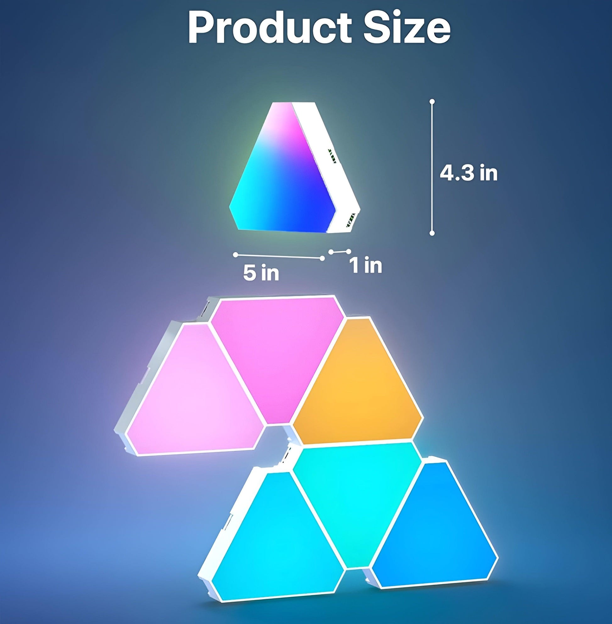 GlowxLink – RGB Wall Lights (10-Piece) - LitxGaming