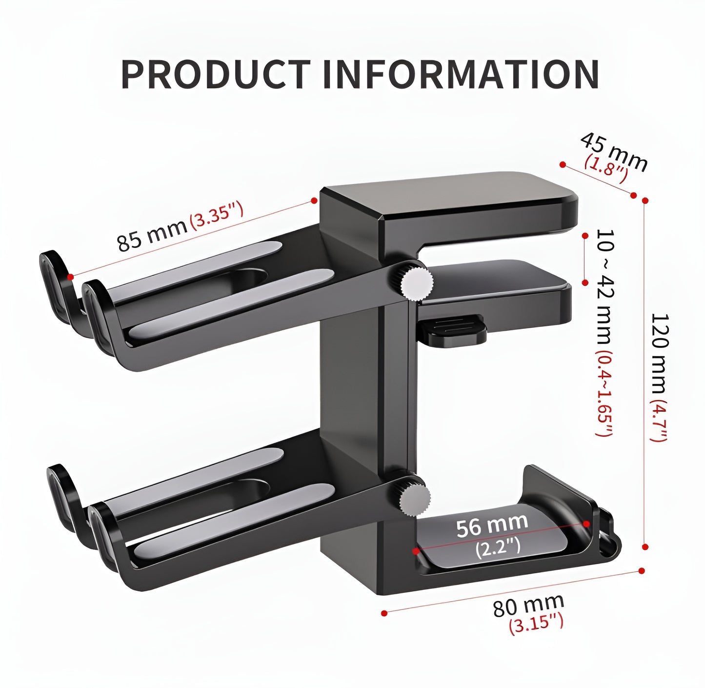 HangxPort – Dual Function Headset Clamp - LitxGaming