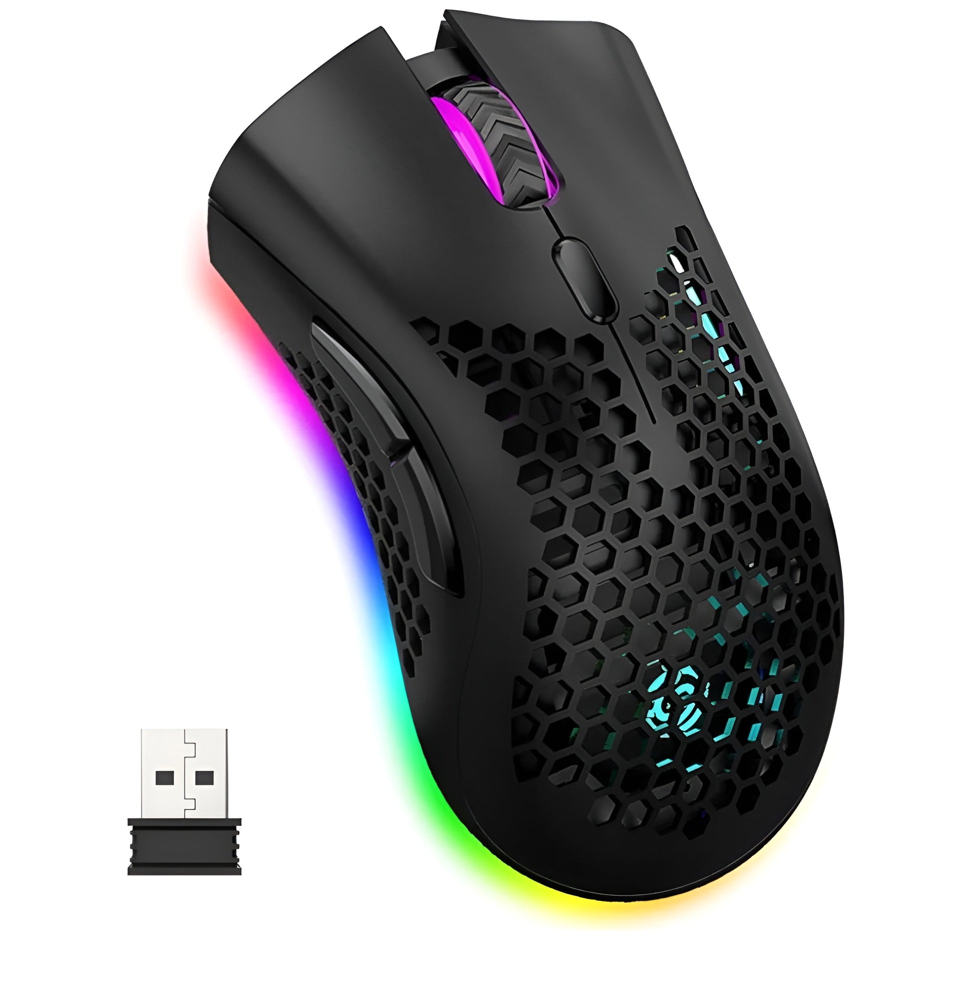 StealthHex – RGB Wireless Mouse - LitxGaming