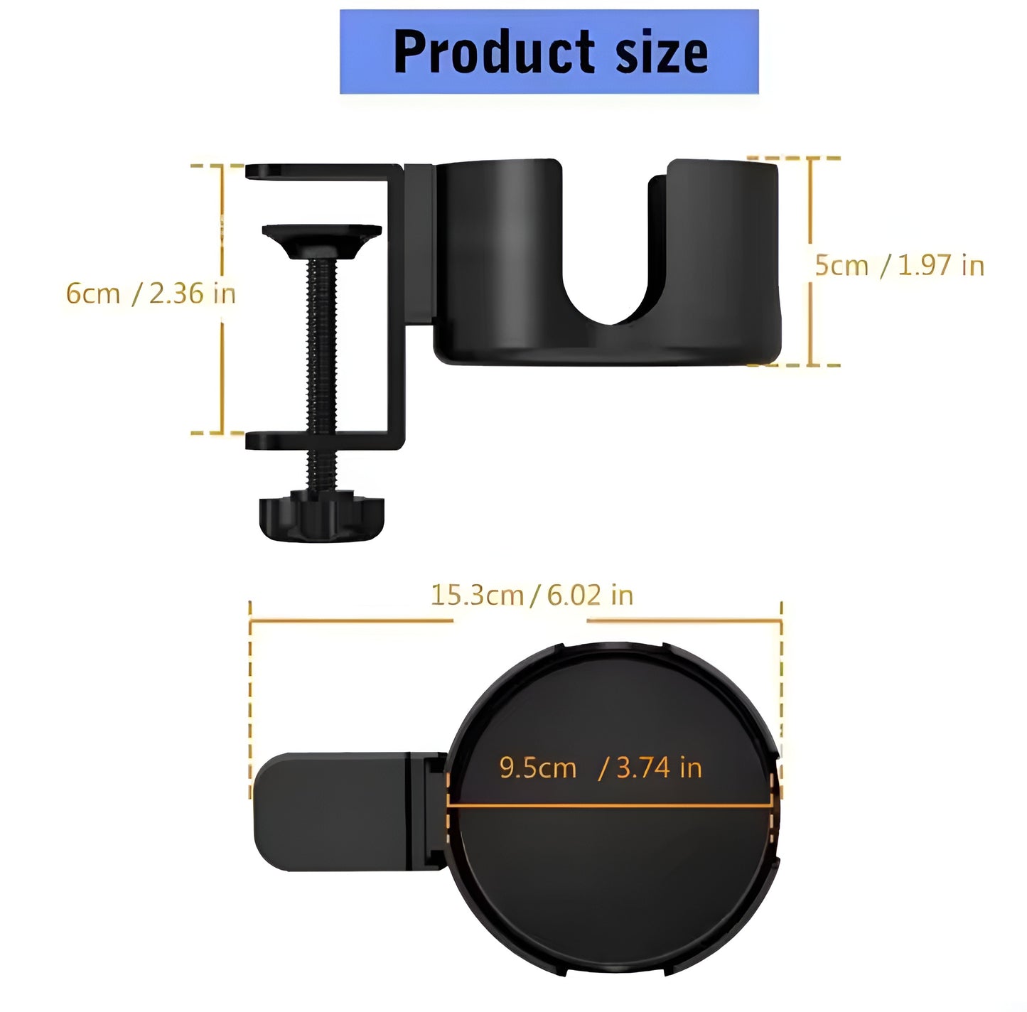 DeskxClamp – Cup Mount - LitxGaming