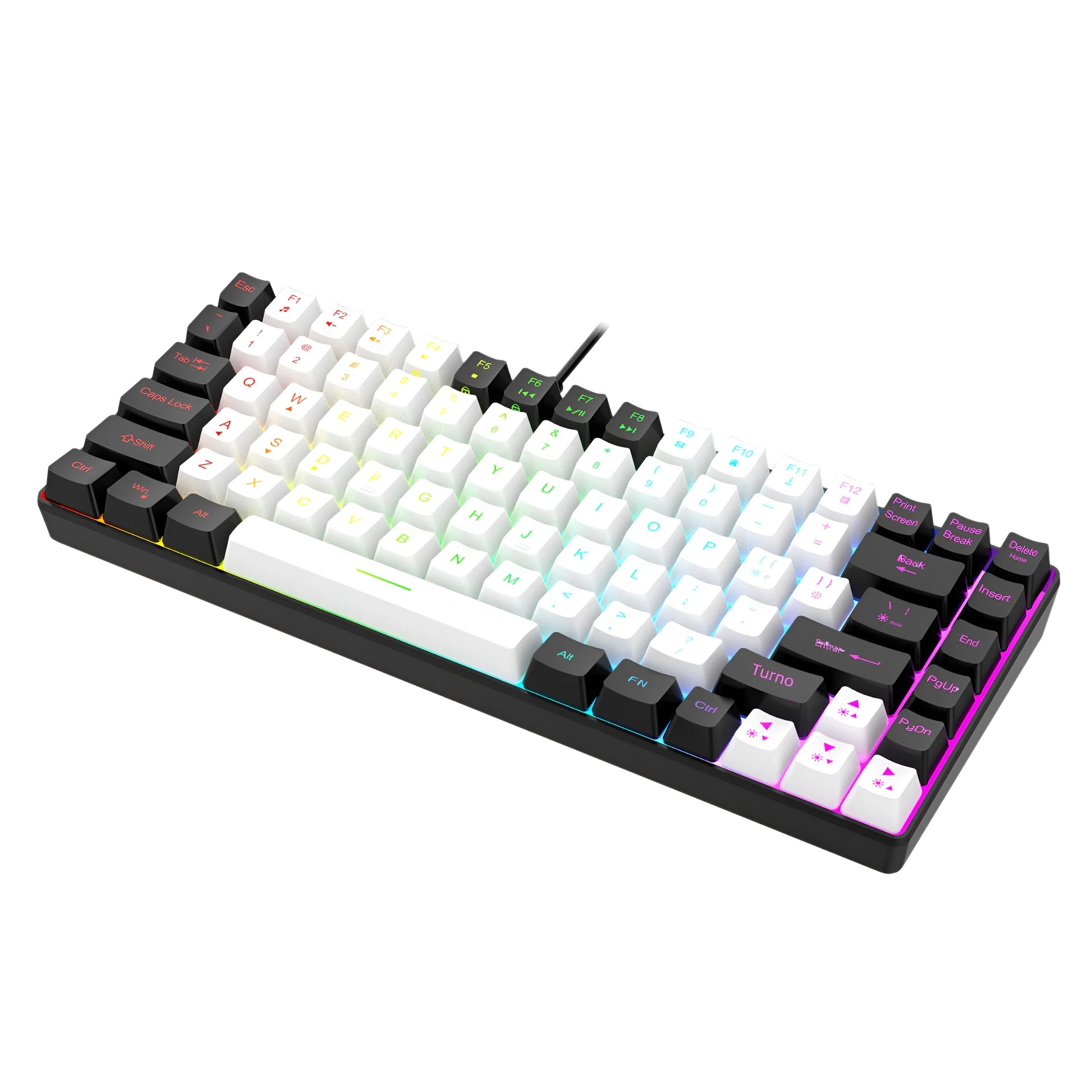 Obsidian Frost – 84-Key RGB Gaming Keyboard - LitxGaming