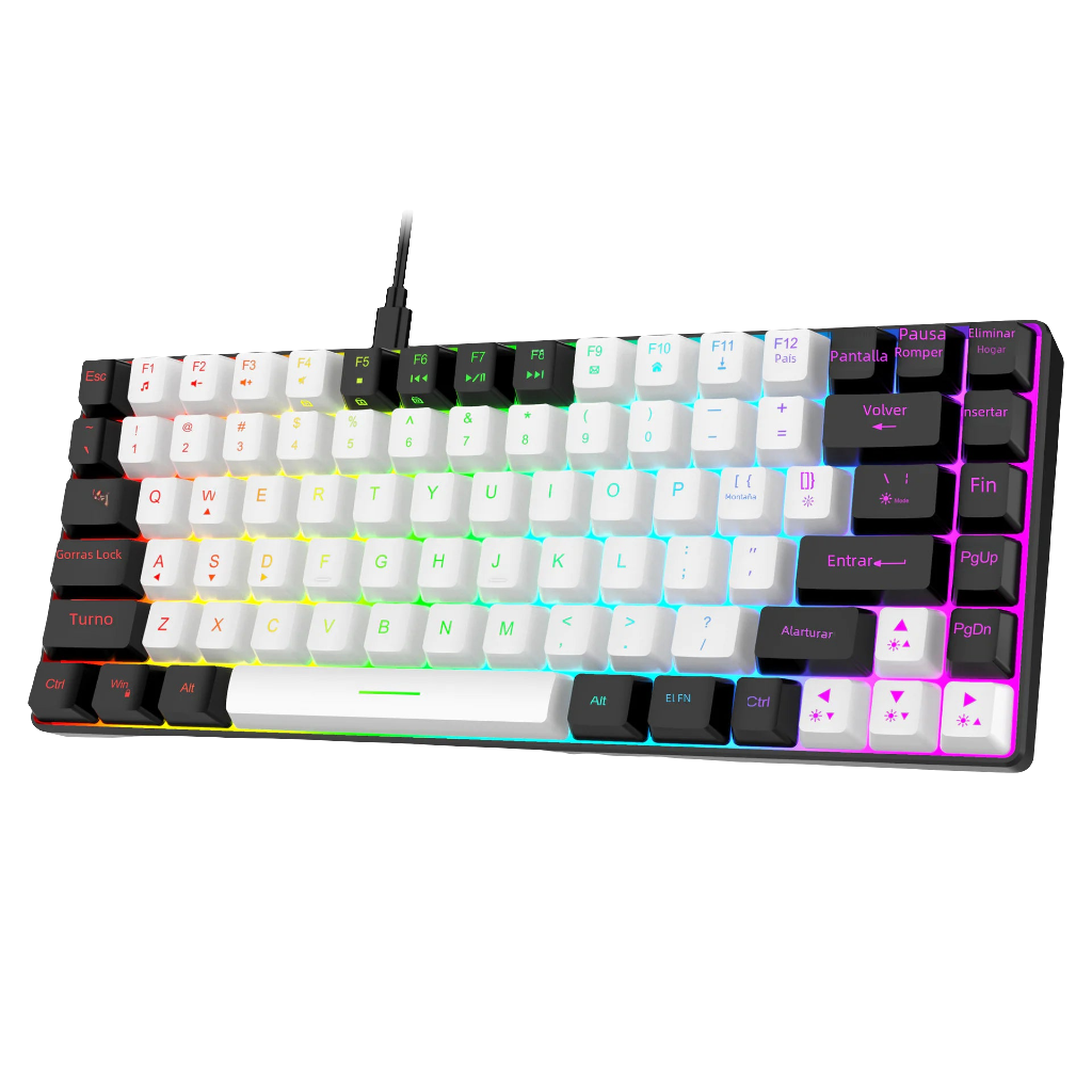 Obsidian Frost – 84-Key RGB Gaming Keyboard - LitxGaming