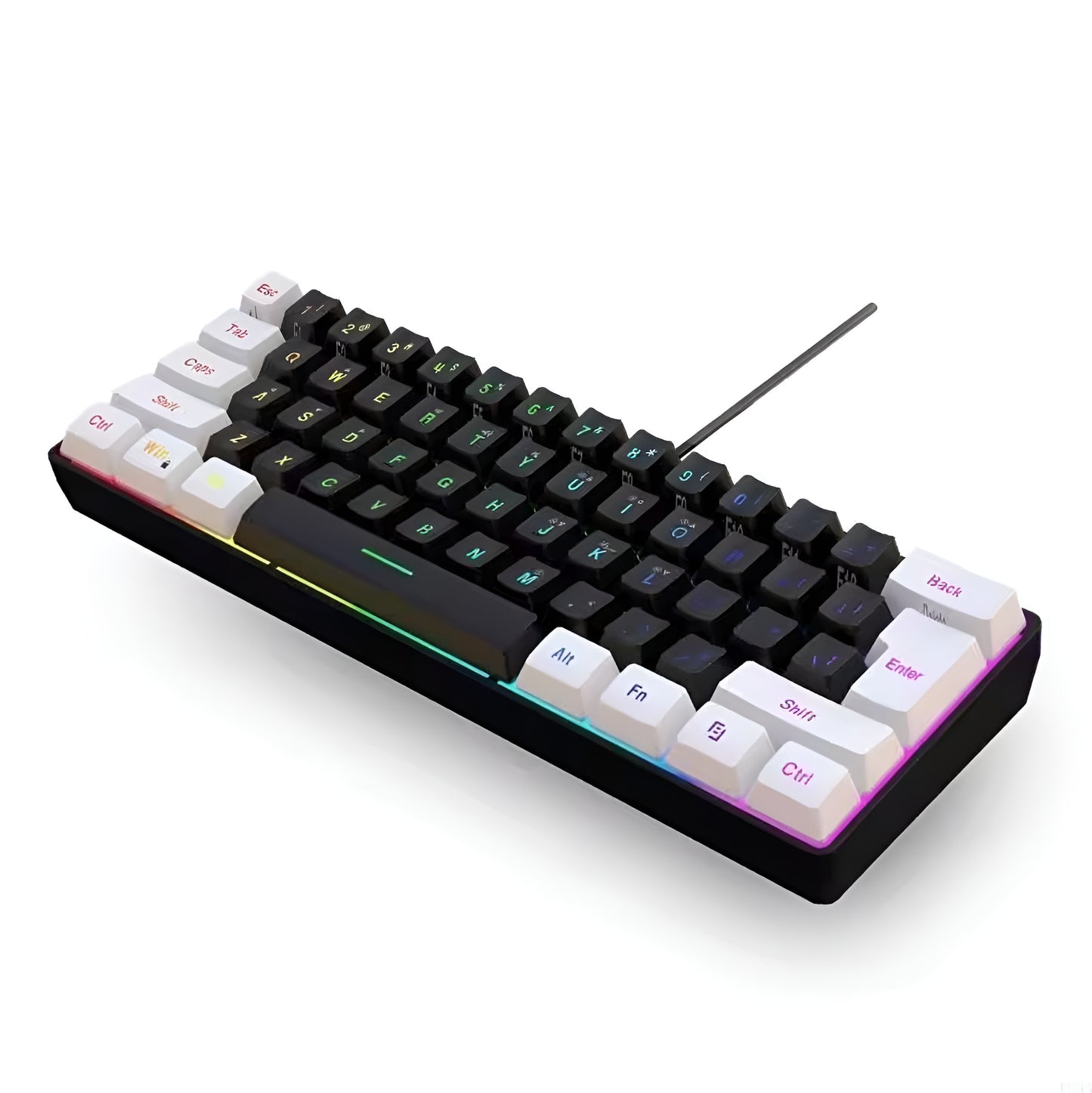 Obsidian Frost – 61-Key RGB Gaming Keyboard - LitxGaming