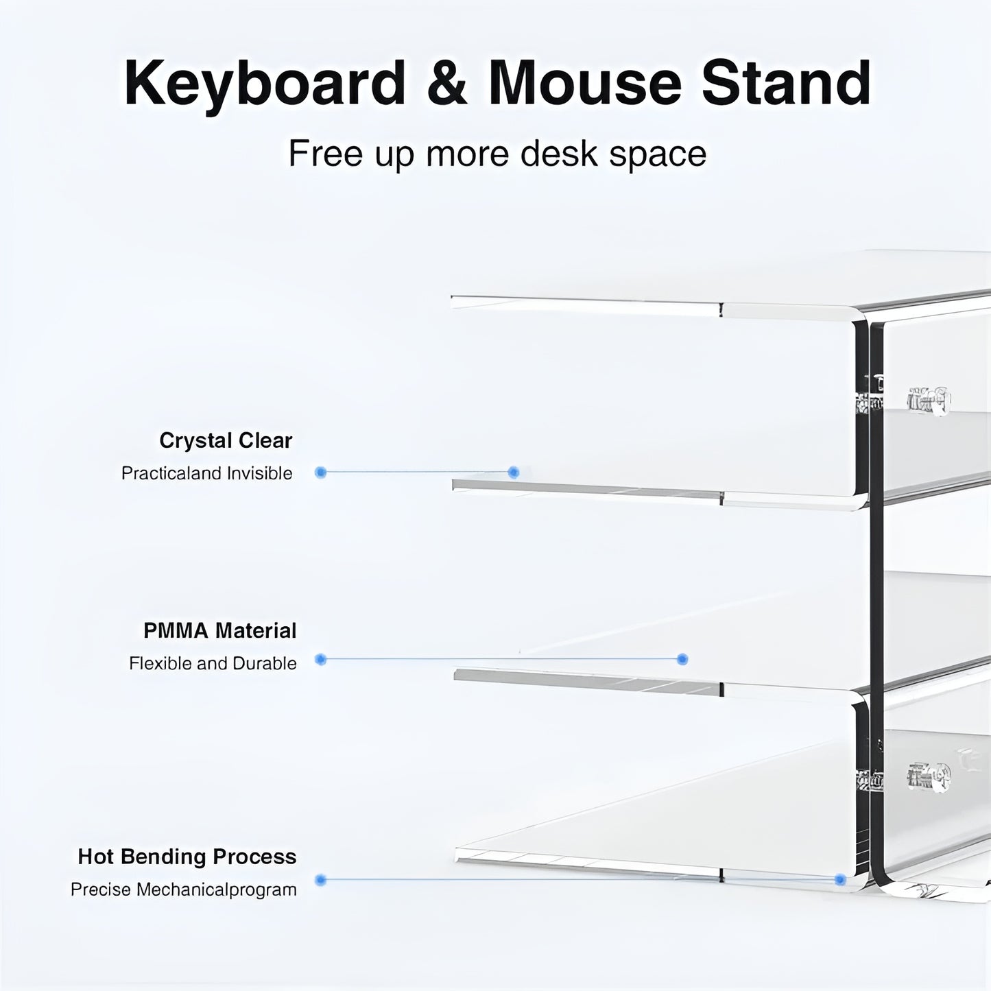GhostxDock – 3-Tier Keyboard Rack - LitxGaming