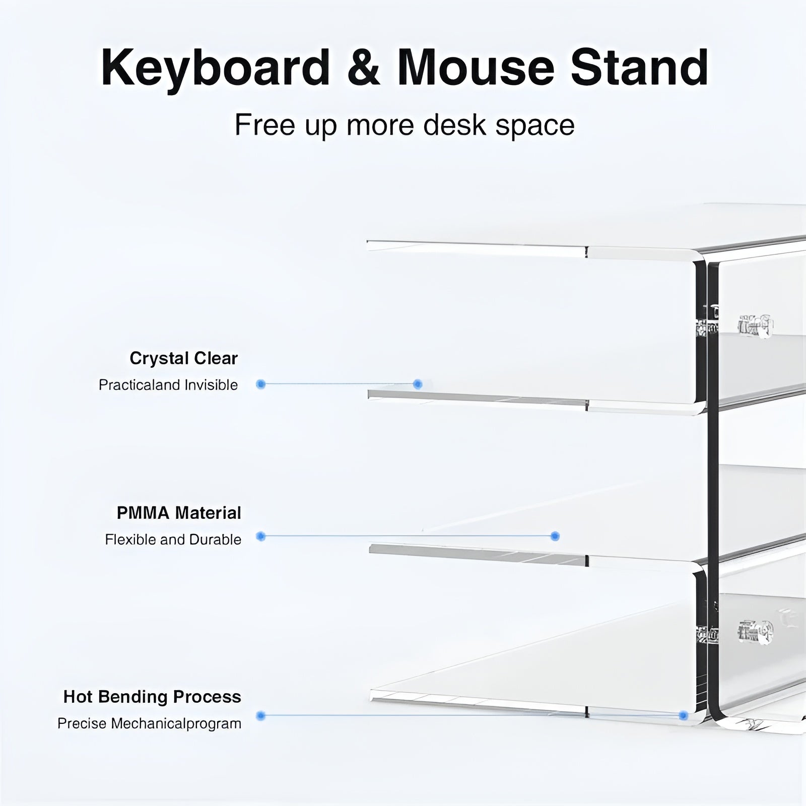 GhostxDock – 3-Tier Keyboard Rack - LitxGaming