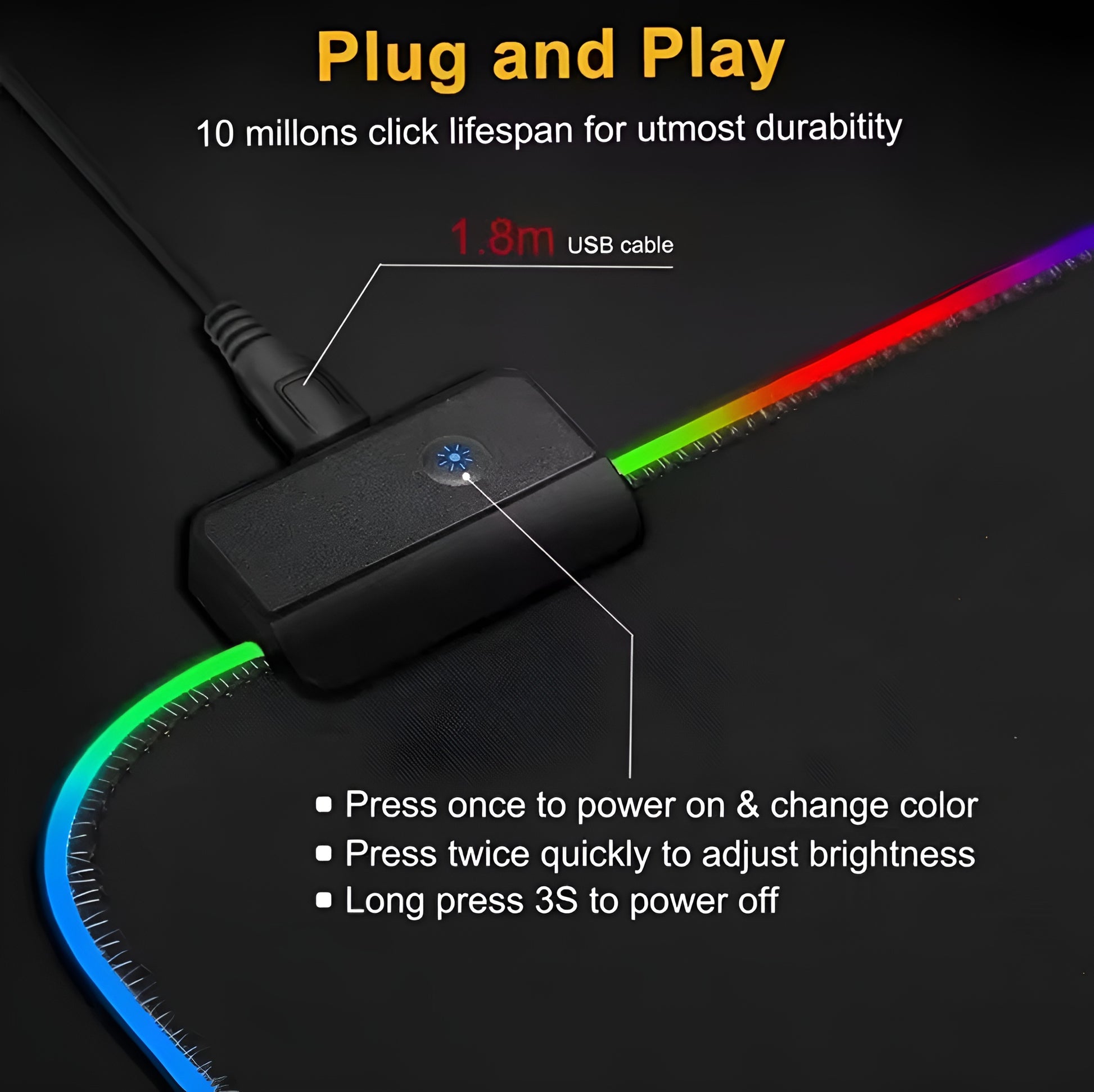 PhantomX – RGB Gaming Pad - LitxGaming