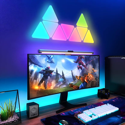 GlowxLink – RGB Wall Lights (10-Piece) - LitxGaming