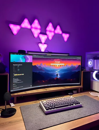 GlowxLink – RGB Wall Lights (10-Piece) - LitxGaming