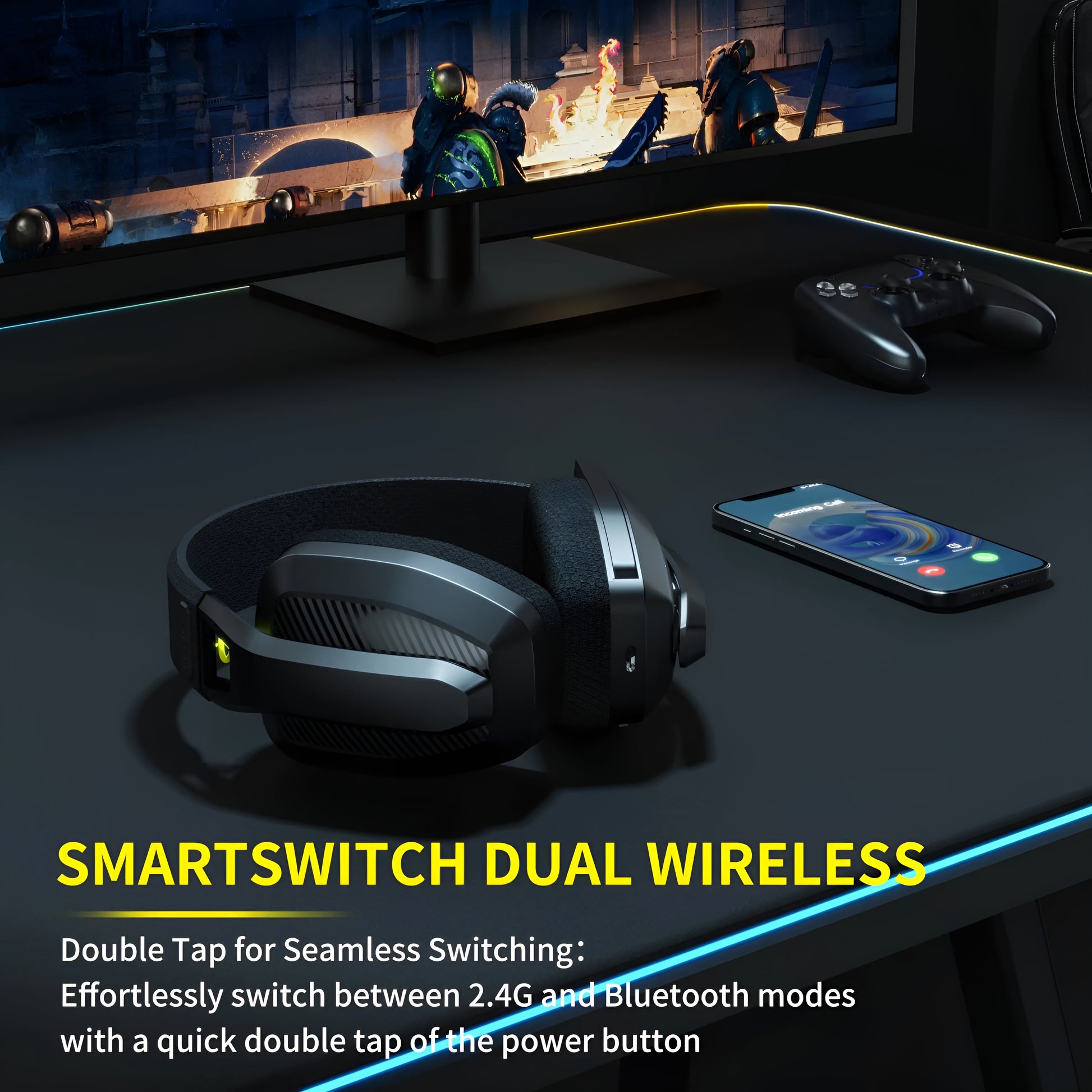 EchoWave – Wireless Headset - LitxGaming