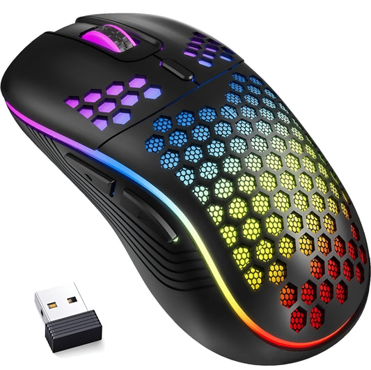 HexFlare – RGB Wireless Gaming Mouse - LitxGaming