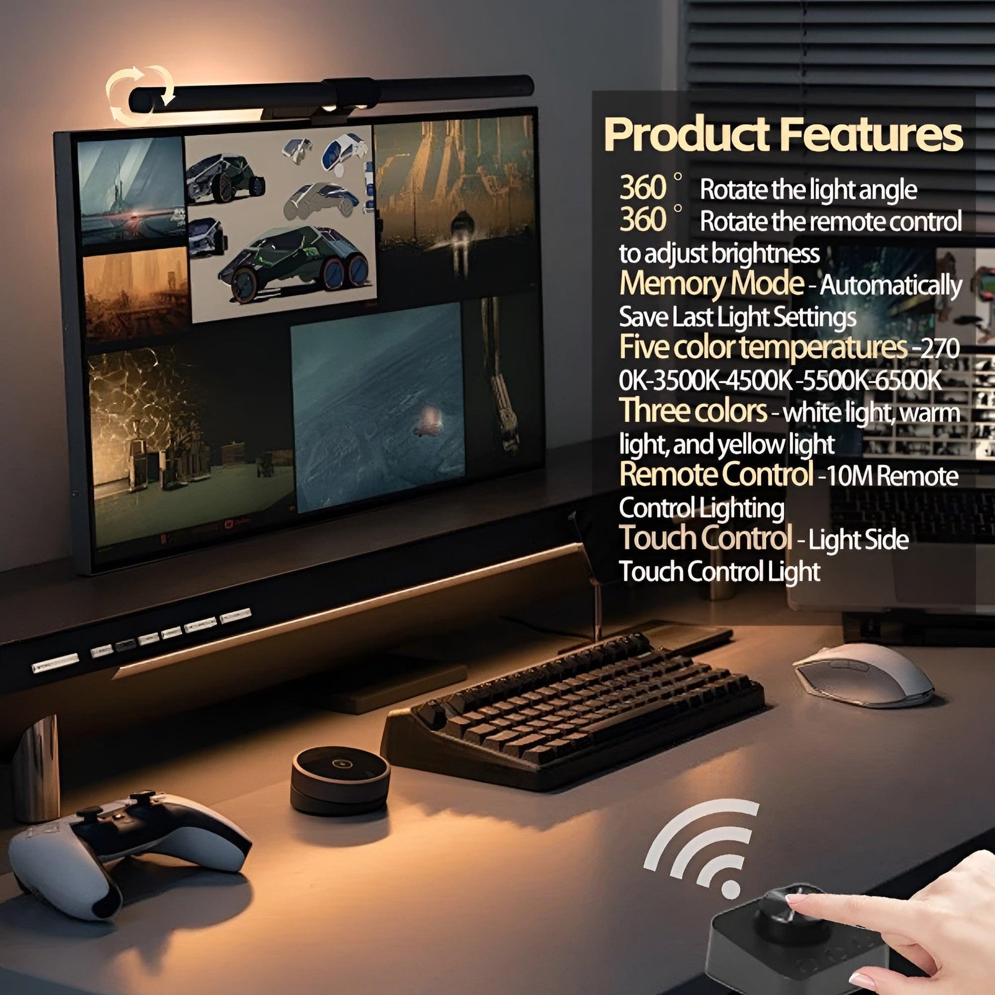 GlowxBar – LED Monitor Light - LitxGaming