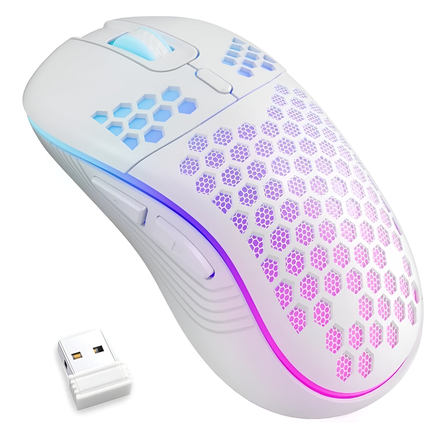 HexFlare – RGB Wireless Gaming Mouse - LitxGaming