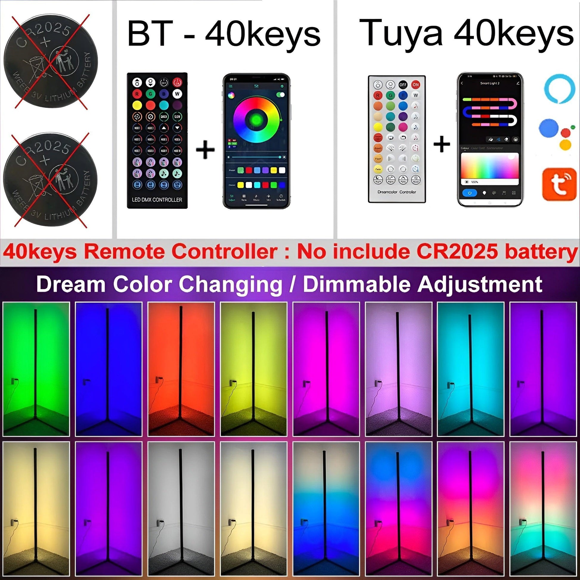 LitxRay – RGB Corner Floor Lamp - LitxGaming