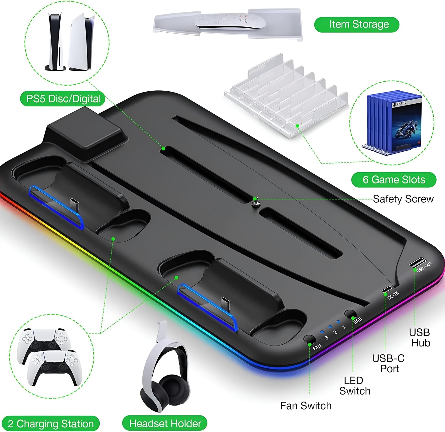 CryoDock – RGB Charging Base - LitxGaming
