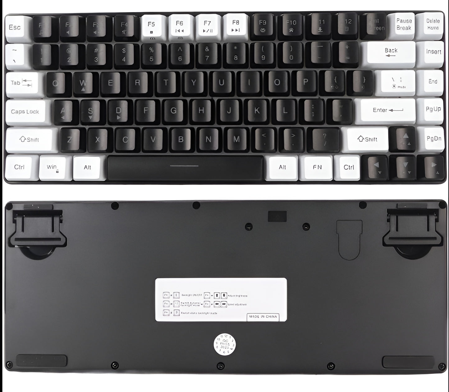 Obsidian Frost – 84-Key RGB Gaming Keyboard - LitxGaming