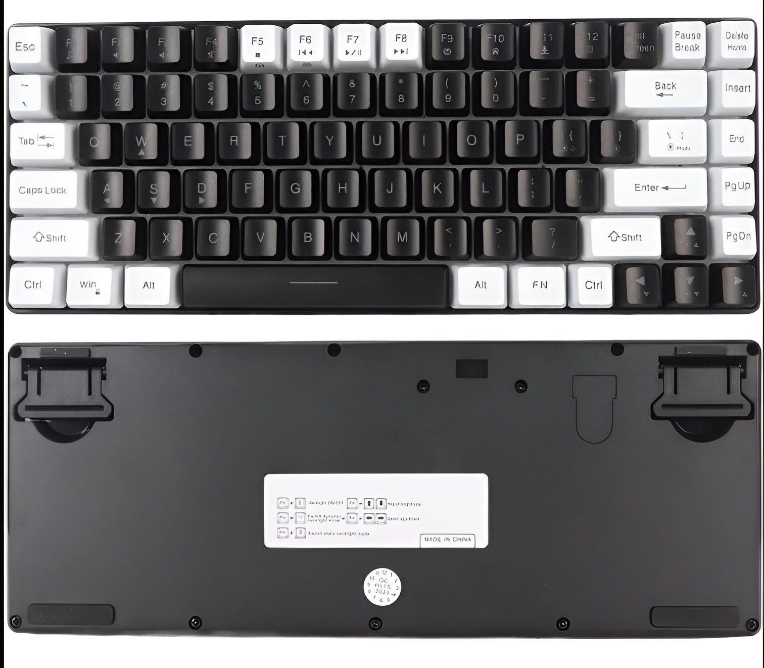 Obsidian Frost – 84-Key RGB Gaming Keyboard - LitxGaming